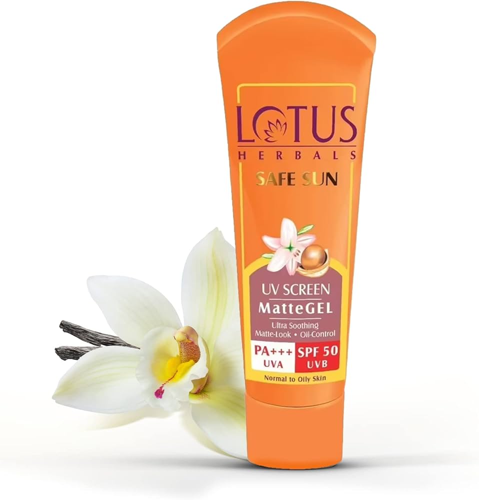 ​Lotus Herbals Safe Sun UV Screen Matte Gel SPF 50 (50g)